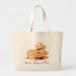 Grand Tote Bag Amant de rat toujours et pour toujours