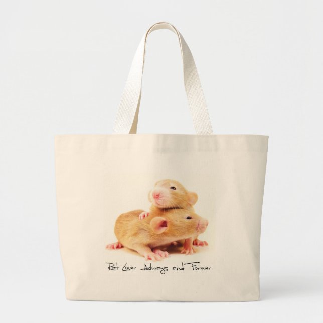 Grand Tote Bag Amant de rat toujours et pour toujours (Devant)
