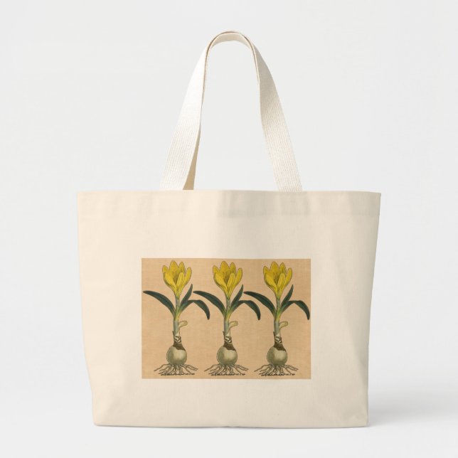 Grand Tote Bag Amaryllis Tulip Jardin Botanique Fleur (Devant)
