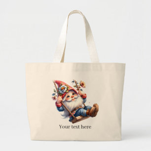 Grand Tote Bag Amateurs de jardinage de gnome mignon