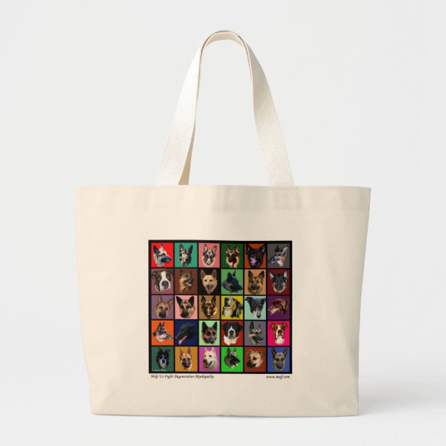 Grand Tote Bag Âmes d'arc-en-ciel de DM (Devant)
