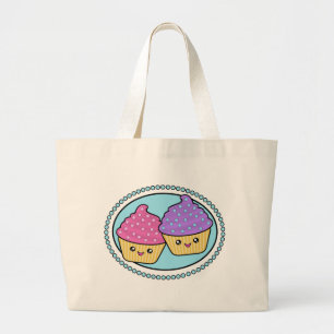 Grand Tote Bag Amis de Kawaii Cupcake