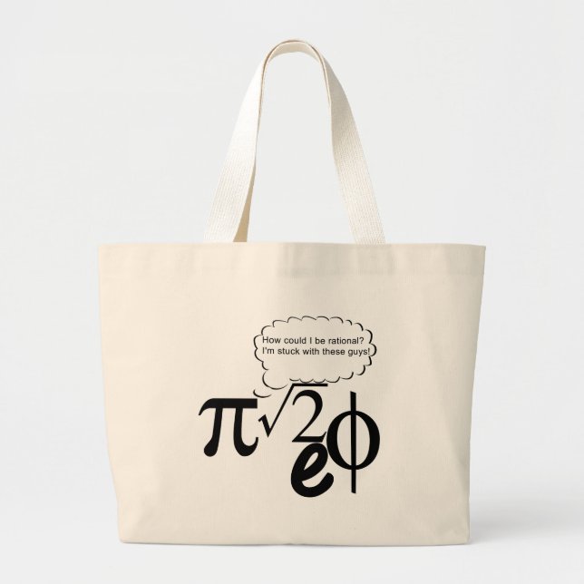 Grand Tote Bag Amis irrationnels (Devant)
