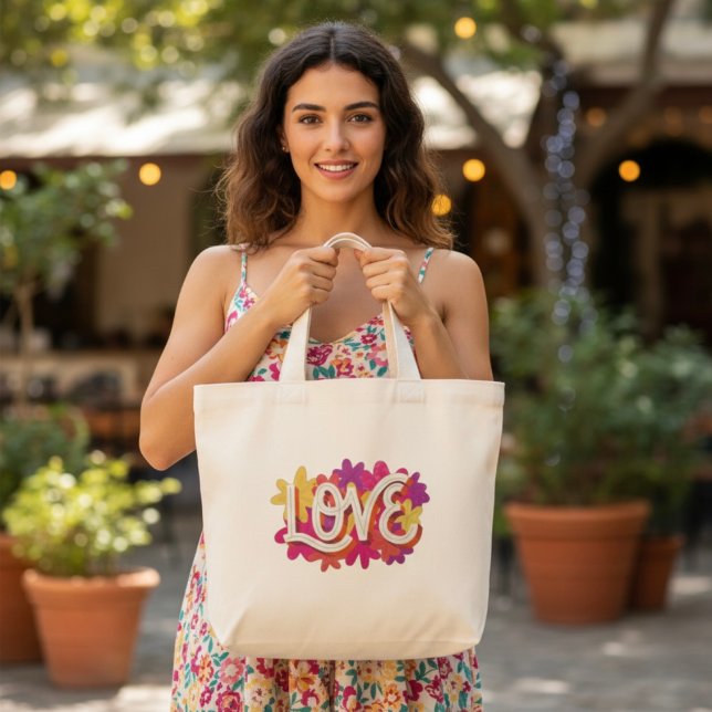 GRAND TOTE BAG AMOUR (Créateur téléchargé)