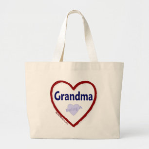 Grand Tote Bag Amour étant une grand-maman