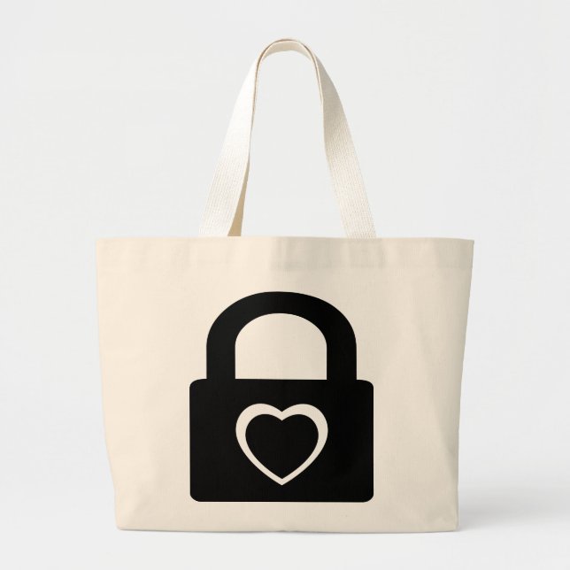 Grand Tote Bag amour fermé. (Devant)