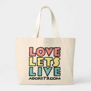 Grand Tote Bag Amour laisse vivant) (de remplaçant/Abort73.com