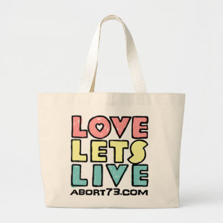 Grand Tote Bag Amour laisse vivant) (de remplaçant/Abort73.com