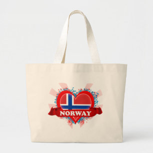 Grand Tote Bag Amour Norvège du cru I