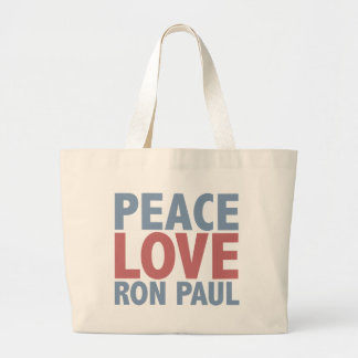 Grand Tote Bag Amour Ron Paul de paix