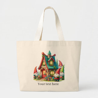 Grand Tote Bag Amoureux de les jardins gnome mignons