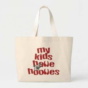 Grand Tote Bag Amoureux des animaux Drôle Chèvre