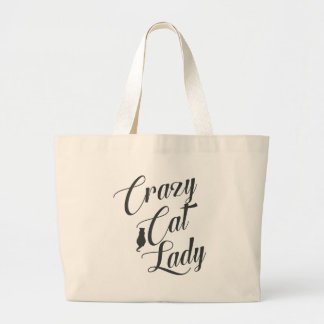 Grand Tote Bag Amoureux des chats fol de Madame Pet de chat