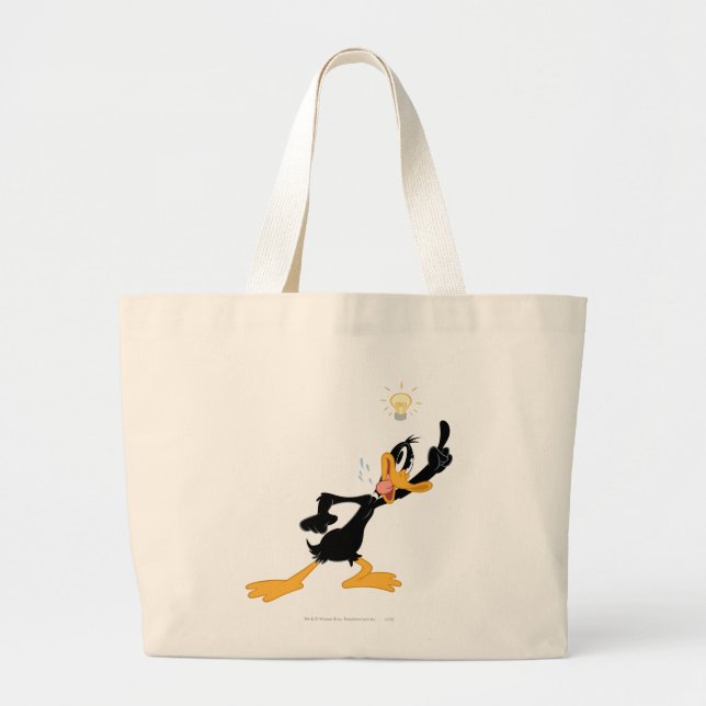 Grand Tote Bag Ampoule au-dessus de la tête de DAFFY DUCK™ (Devant)