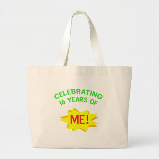Grand Tote Bag Amusant 16e anniversaire Idée cadeau