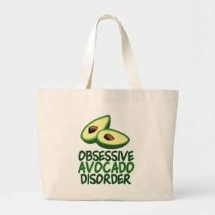 Grand Tote Bag Amusant Avocat