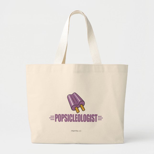 Grand Tote Bag Amusant cépin de raisin (Devant)