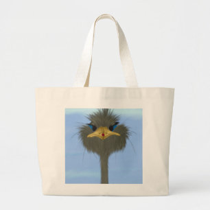 Grand Tote Bag Amusant Ostrich George Et Mignonne Ladybug
