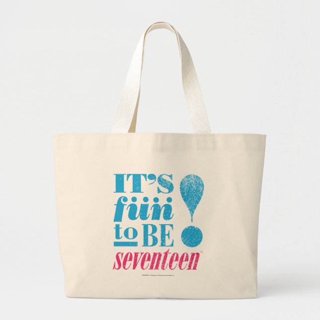 Grand Tote Bag Amusement 2 B 17-Aqua (Devant)