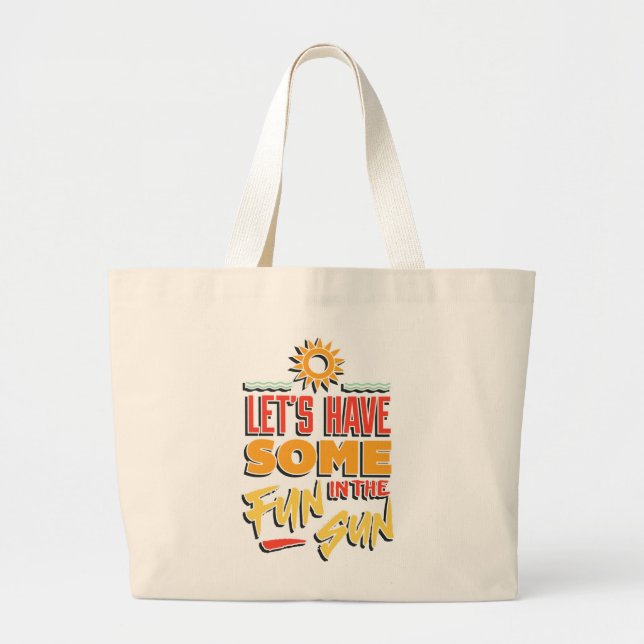 Grand Tote Bag Amusement d'été (Devant)