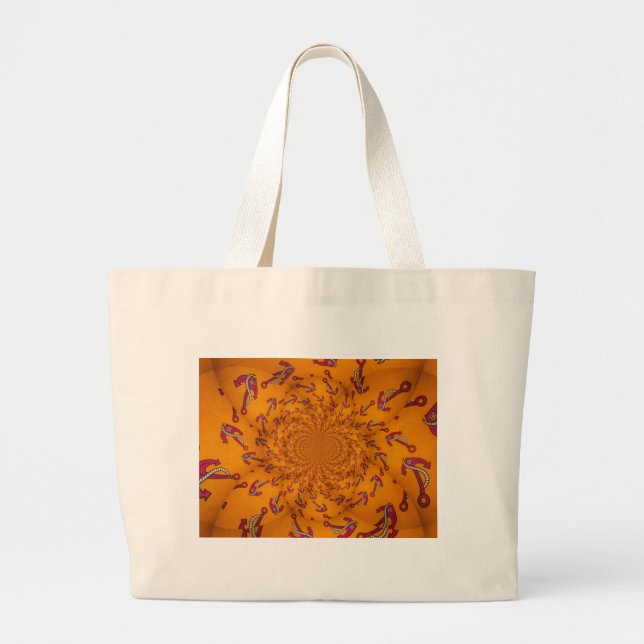 Grand Tote Bag Ancre Kaleidoscope (Devant)