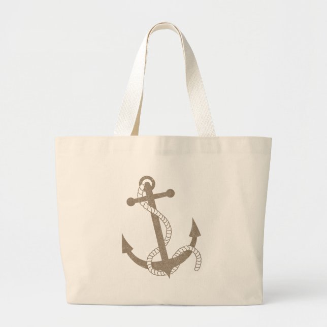 Grand Tote Bag Ancre vintage (Devant)