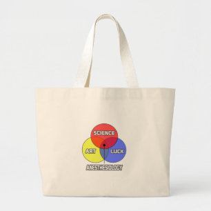 Grand Tote Bag Anesthésiologie .. La chance de l'art scientifiqu