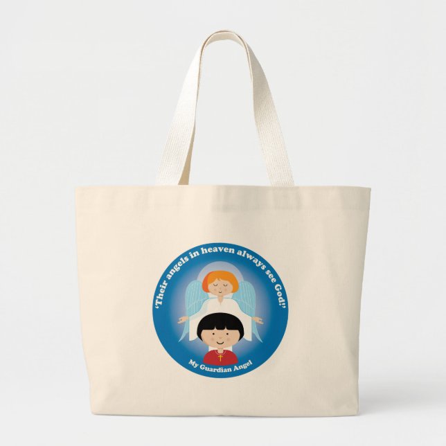 Grand Tote Bag Ange gardien (Devant)