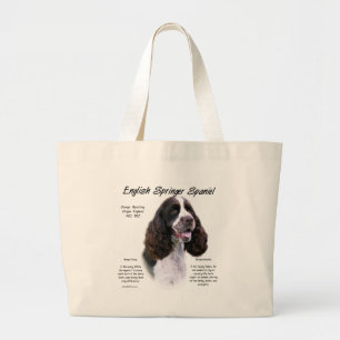 Grand Tote Bag Anglais Springer Spaniel (foie)