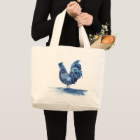 Animaux de ferme bleu Cobalt - Coq