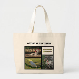 Grand Tote Bag Animaux de style Aussie de Noël