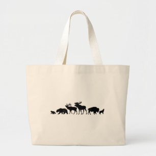 Grand Tote Bag Animaux sauvages de Yellowstone