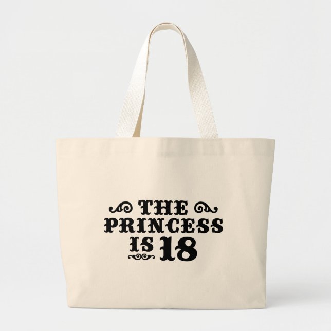 Grand Tote Bag Anniversaire 18 ans (Devant)