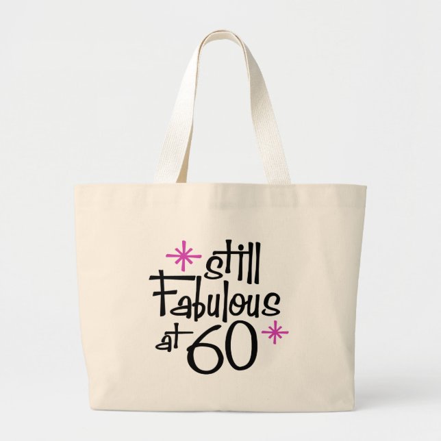 Grand Tote Bag Anniversaire 60 ans (Devant)
