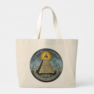 Grand Tote Bag Annuit Coeptis - l'oeil qui regarde