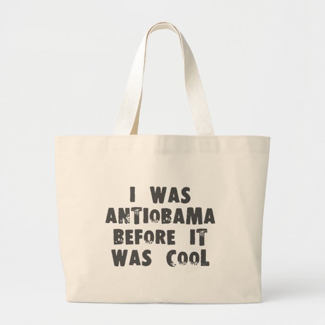 Grand Tote Bag Anti Obama (Devant)