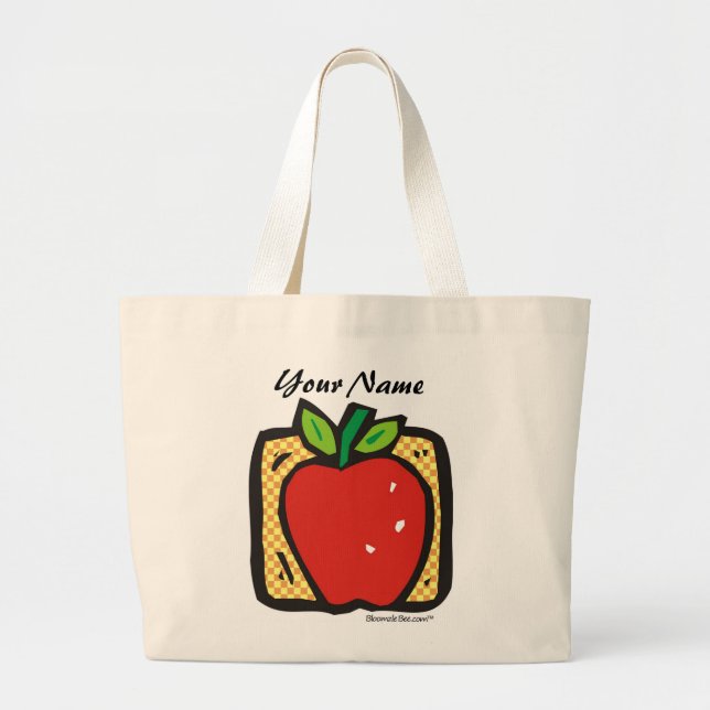 Grand Tote Bag Apple frais (Devant)