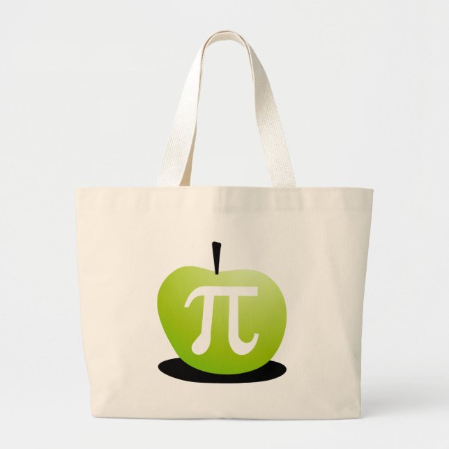 Grand Tote Bag Apple pi (Devant)