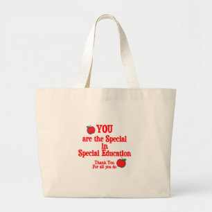 Grand Tote Bag Appréciation d'éducation spéciale