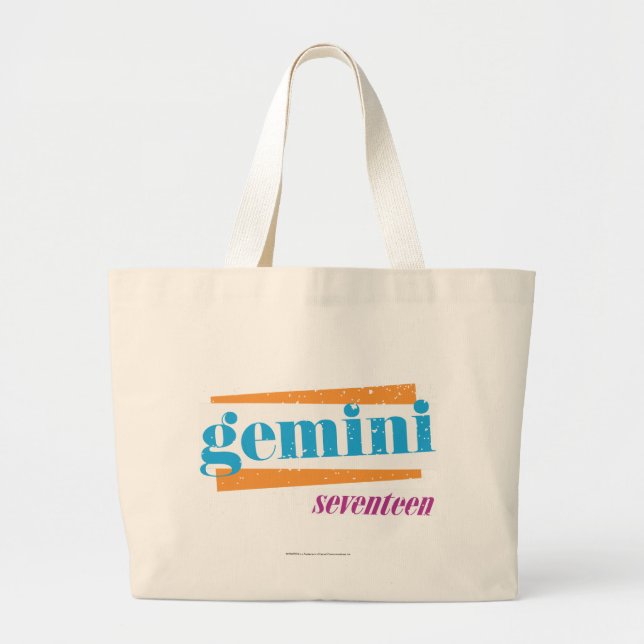 Grand Tote Bag Aqua de Gémeaux (Devant)