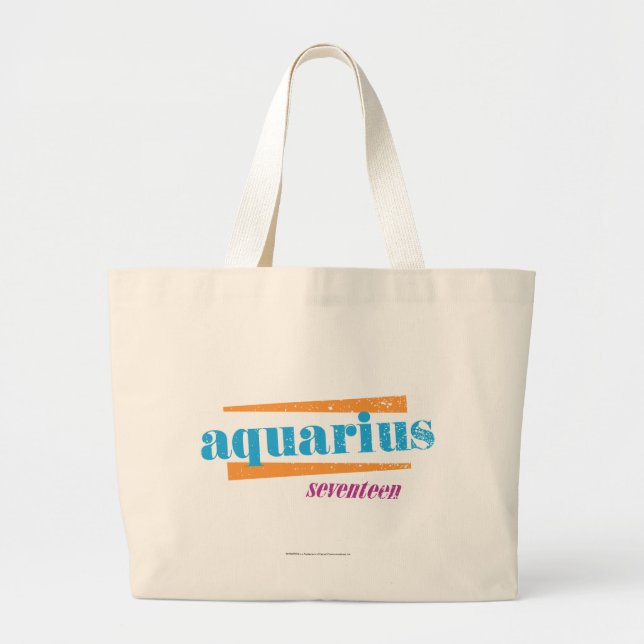 Grand Tote Bag Aqua de Verseau (Devant)