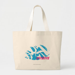 Grand Tote Bag Aqua de zèbre