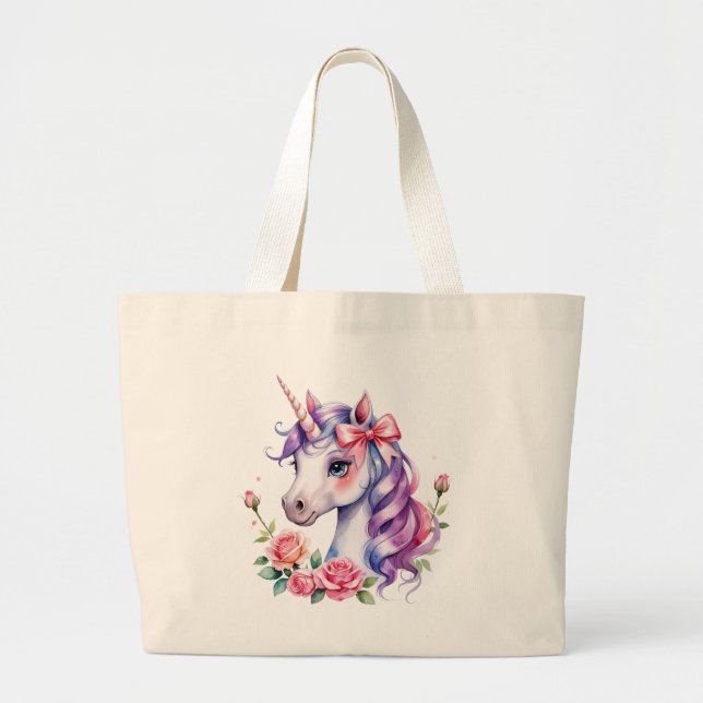 Grand Tote Bag Aquarelle (Devant)