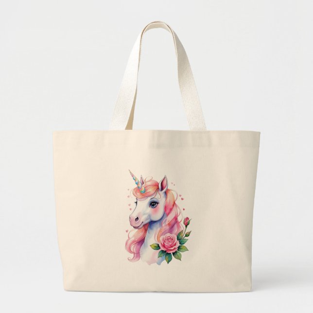 Grand Tote Bag Aquarelle  (Devant)