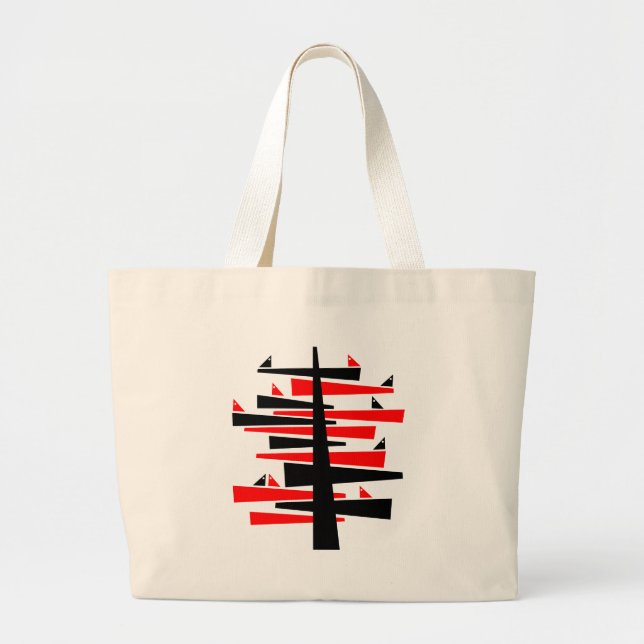 Grand Tote Bag Arborescence de conversation (Devant)