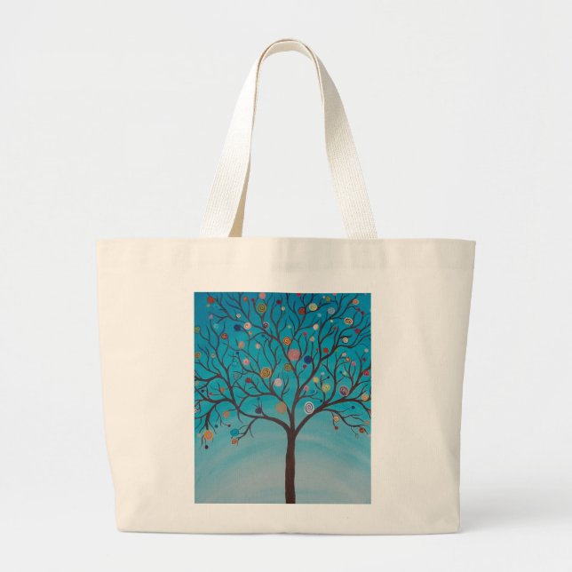 Grand Tote Bag Arbre de lucette (Devant)