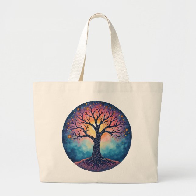 GRAND TOTE BAG ARBRE DE VIE (Devant)