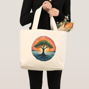 GRAND TOTE BAG ARBRE DE VIE