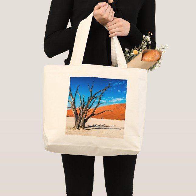 Grand Tote Bag Arbre mort à Deadvlei, Namibie (Devant (produit))