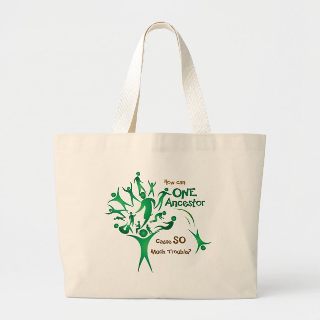 Grand Tote Bag Arbre une ancêtre (Devant)